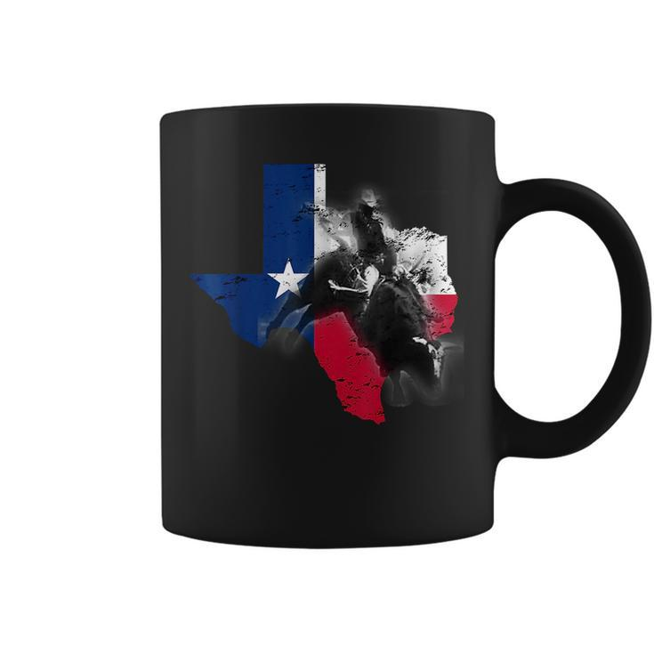 Bull-Riding For Men Texas Ranch Rider Cowboy Texan Lone Star  Texas Funny Designs Gifts And Merchandise Funny Gifts Coffee Mug