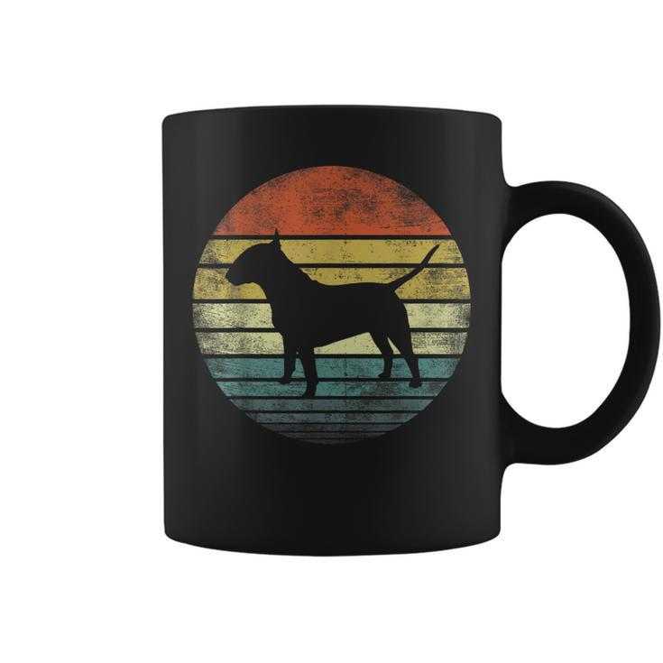 Bull Terrier Lover Owner Retro Sunset Dog Mom Dad Coffee Mug