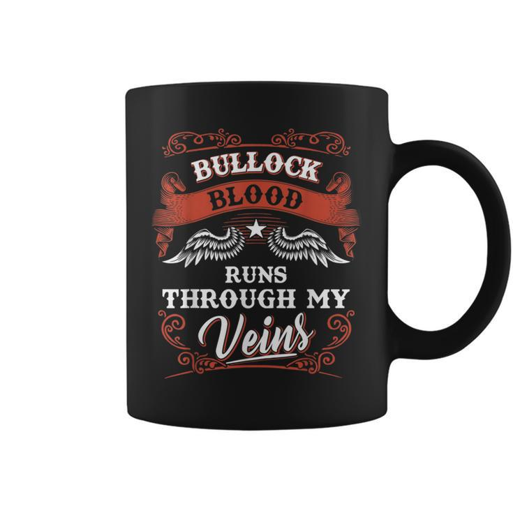 Bullock Blood Runs Through My Veins Family Christmas Coffee Mug