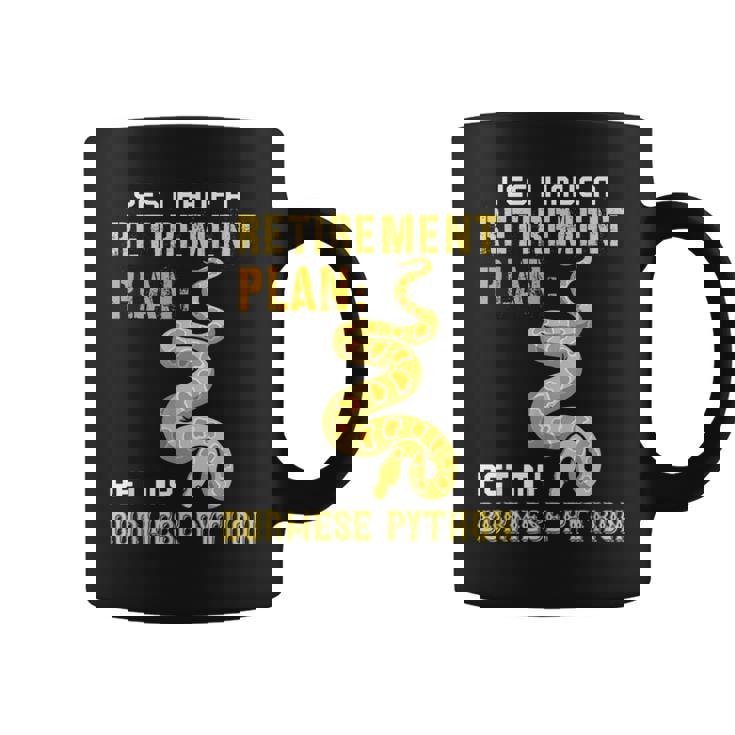 Burmese Python Retirement For Snake Owners Coffee Mug