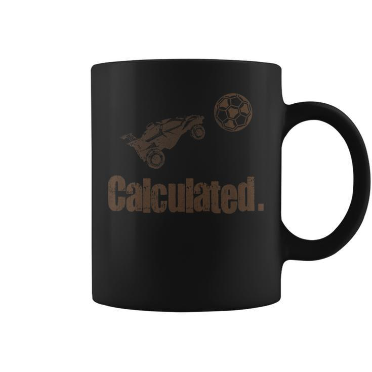 Calculated Vintage Retro Rocket Soccer Rc Car League Soccer Funny Gifts Coffee Mug