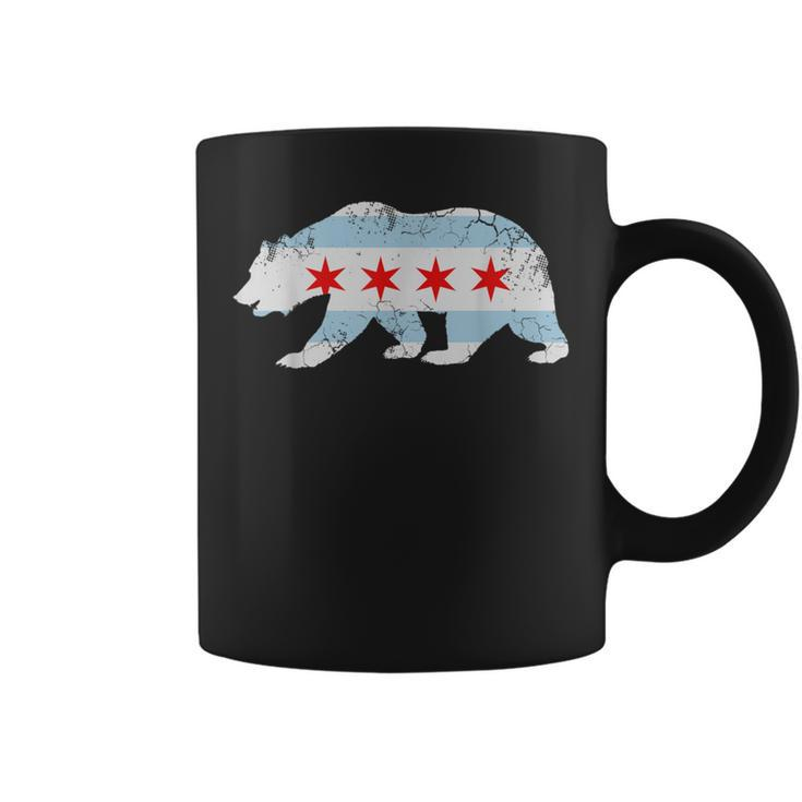 California Bear Chicago Flag Transplant Family Home Coffee Mug