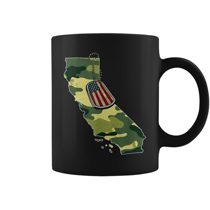California Camouflage Veteran Pride  Coffee Mug