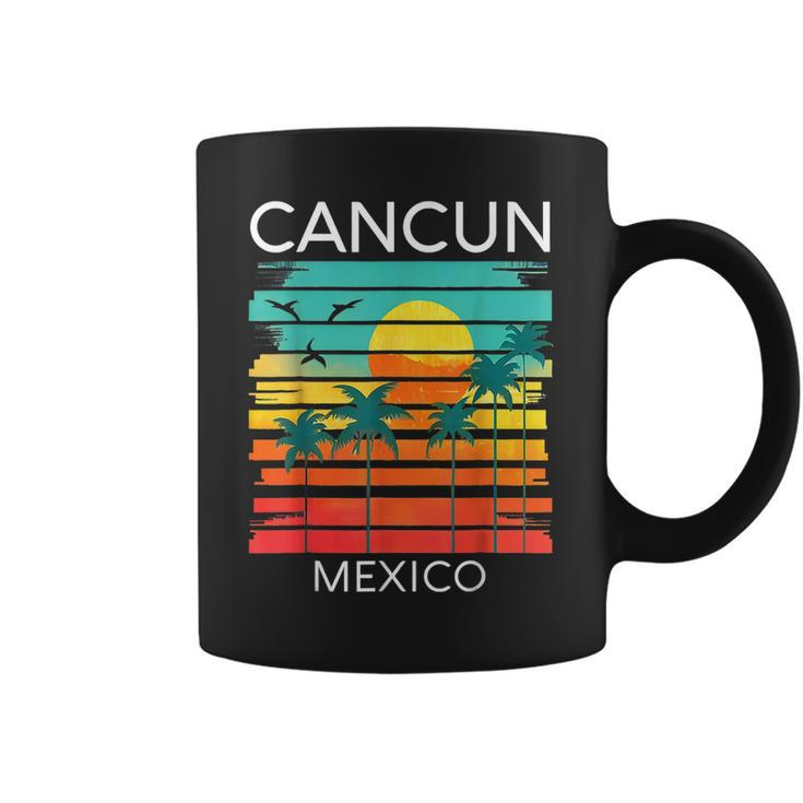 Cancun Mexico Retro Mexican Resort Vacation Summer Trip 2023  Coffee Mug