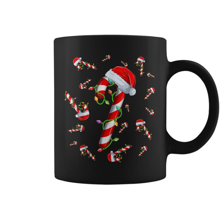 Candy Cane Merry And Bright Red And White Candy Christmas Coffee Mug