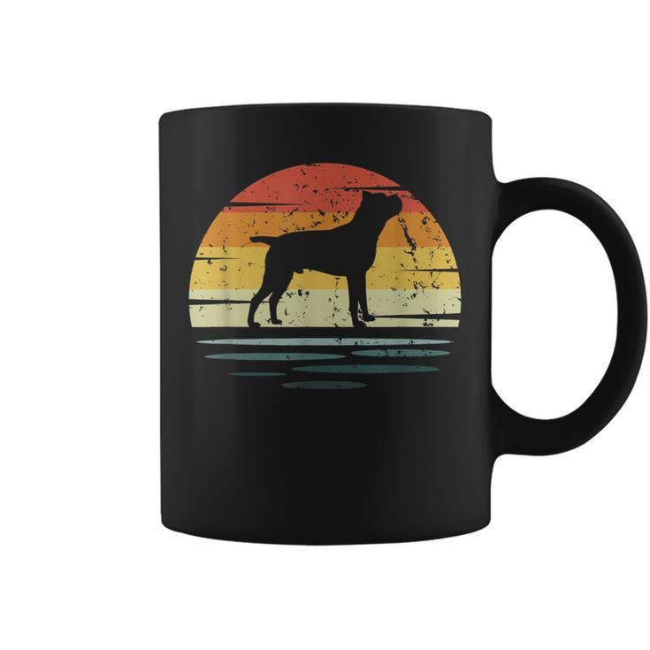 Cane Corso Dog Vintage Italian Mastiff Silhouette Sunset  Coffee Mug