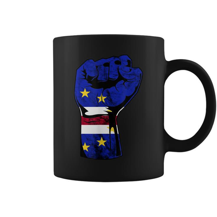 Cape Verde Cape Verdean Flag Power Handfist Cabo Pride  Coffee Mug