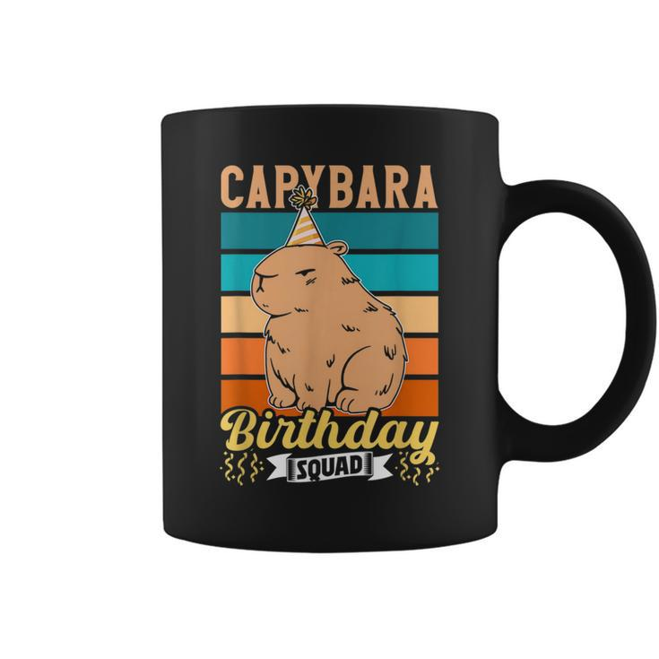Capybara Birthday Squad Lover Capybaras Rodent Animal  Coffee Mug