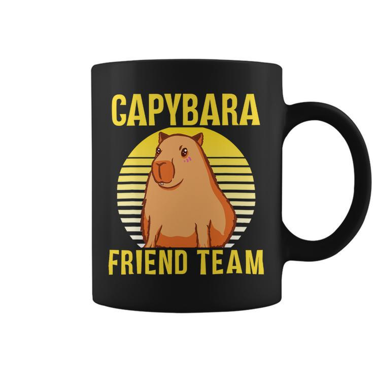 Capybara Friend Team Rodent Capybaras Animal Lover Coffee Mug