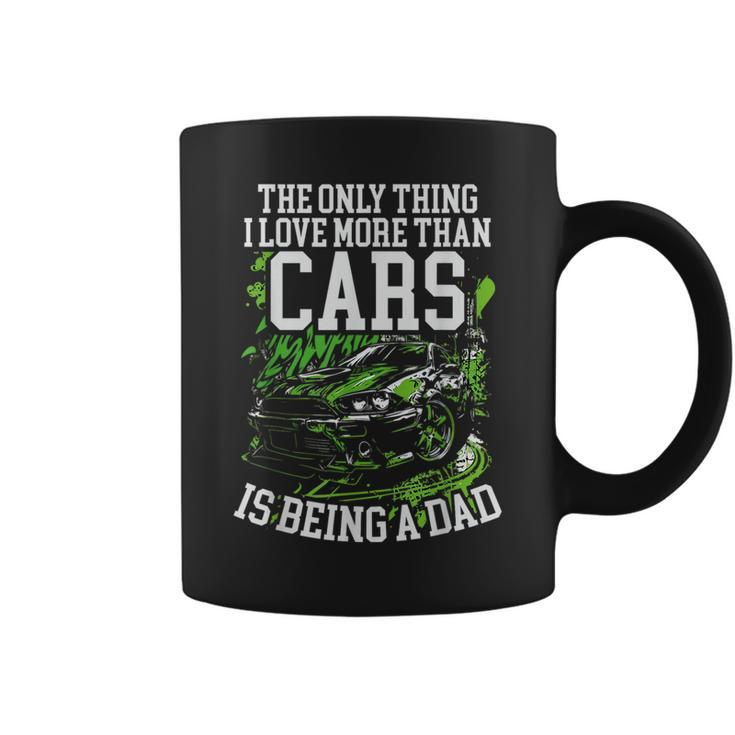 Car Racer Dad Speed Driver Car Lover Daddy Fathers Day  Coffee Mug