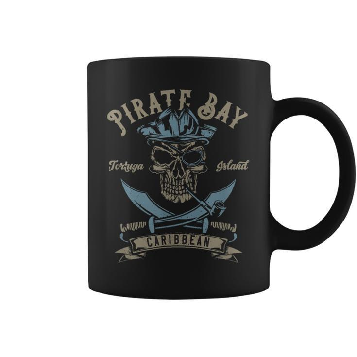 Caribbean Islands Pirate Skull Coffee Mug