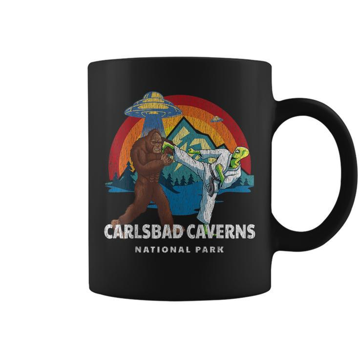 Carlsbad Caverns National Park Bigfoot Alien Vintage Ufo Coffee Mug