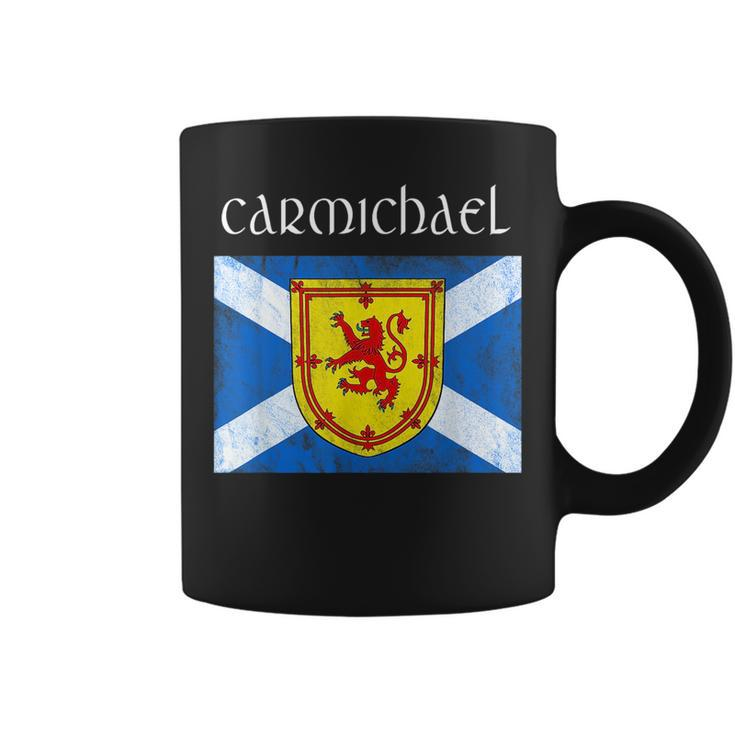 Carmichael Scottish Clan Name Gift Scotland Flag Festival Coffee Mug
