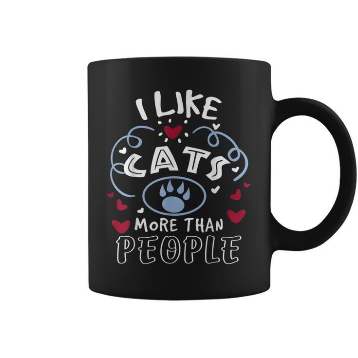 Cat Lover  | I Like Cats More Than People   Coffee Mug