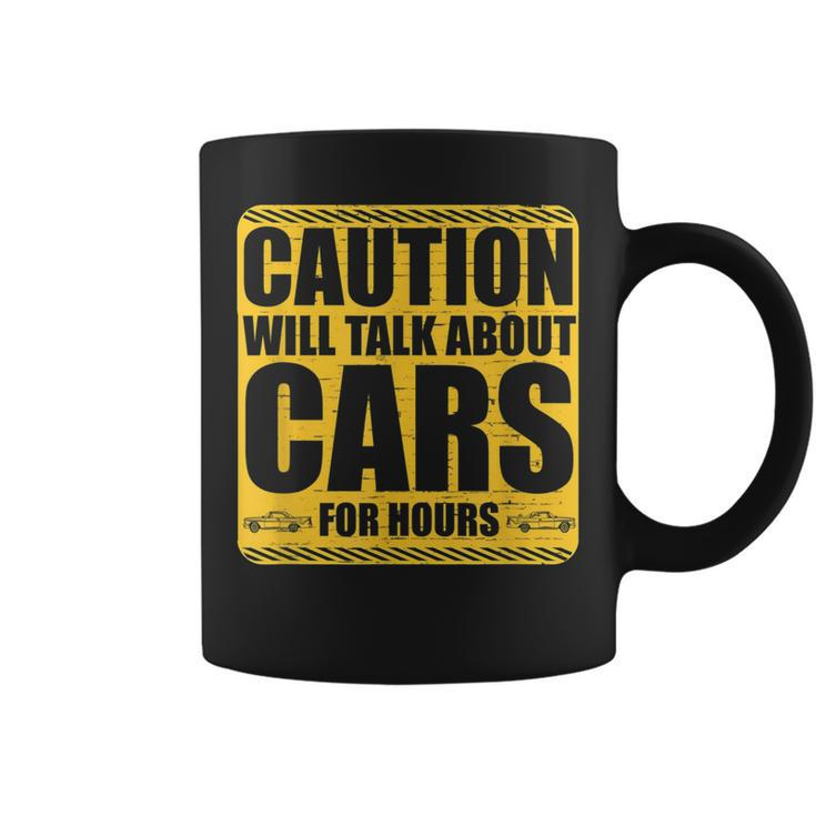 Caution Will Talk About Cars For Hours Auto Mechanic Mechanic Funny Gifts Funny Gifts Coffee Mug