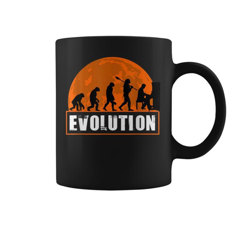 Celesta Player Human Evolution Coffee Mug