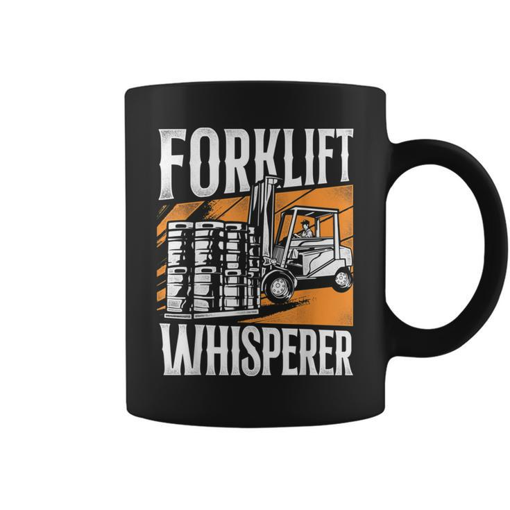 Certified Forklift Truck Operator Vintage Forklift Whisperer  Coffee Mug