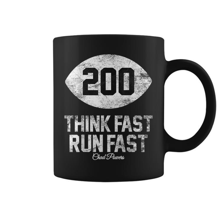 Chad Powers  Think Fast Run Fast Football Lover Vintage  Coffee Mug