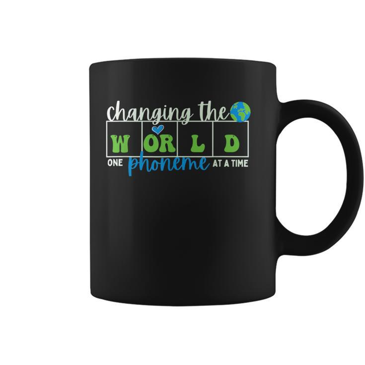 Changing The World One Phoneme At A Time Teacher Coffee Mug