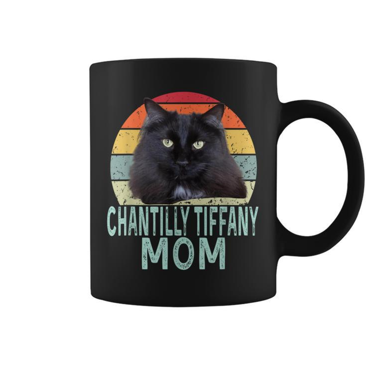 Chantilly-Tiffany Cat Mom Retro Vintage Cats Heartbeat Coffee Mug