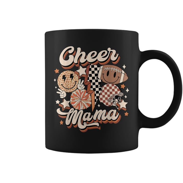 Cheer Mama Lightning Football Retro Cheerleader Mother Mom Coffee Mug