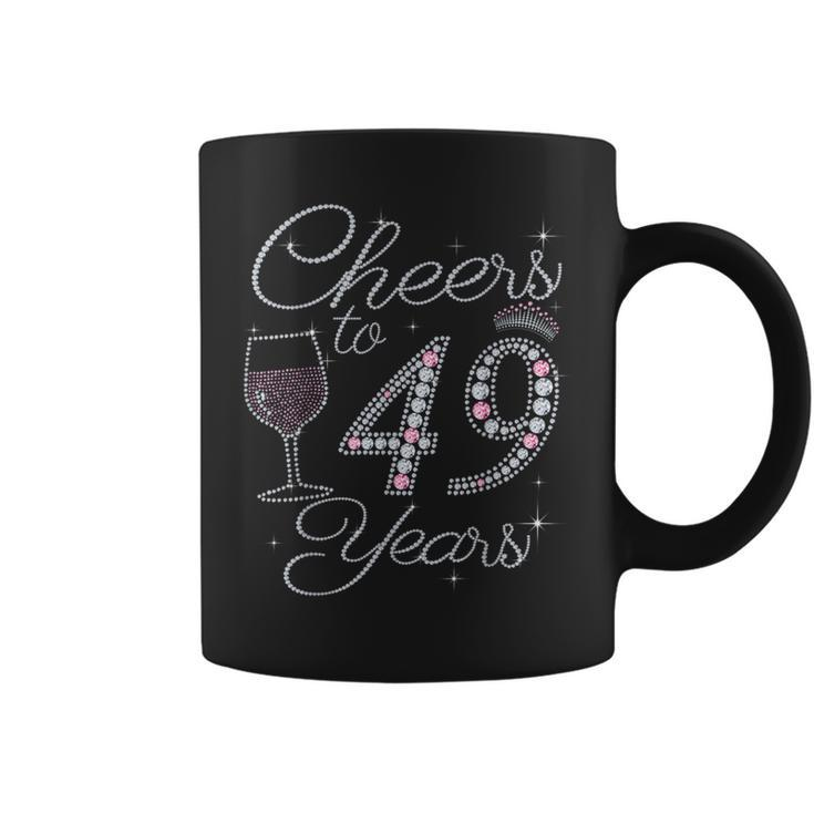 Cheers To 49 Years 1973 49Th Birthday For Coffee Mug