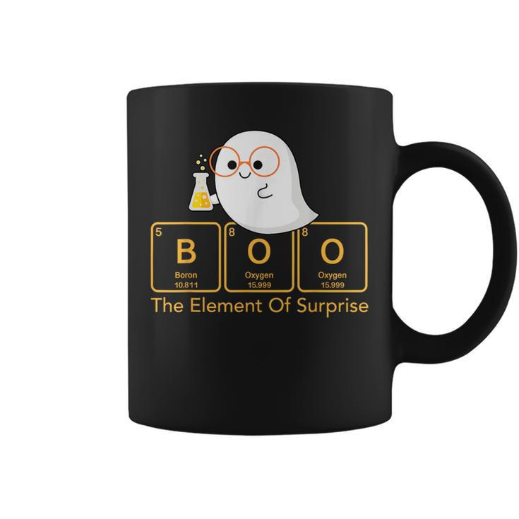 Chemistry Boo The Element Of Surprise Cute Chemist Halloween Coffee Mug