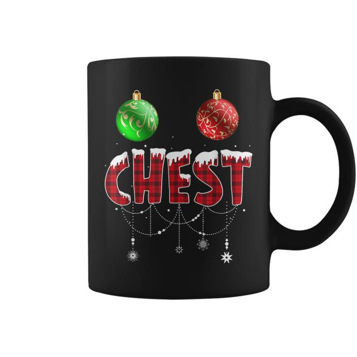 Chest Nuts Christmas Red Plaid Matching Couple Chestnuts Coffee Mug