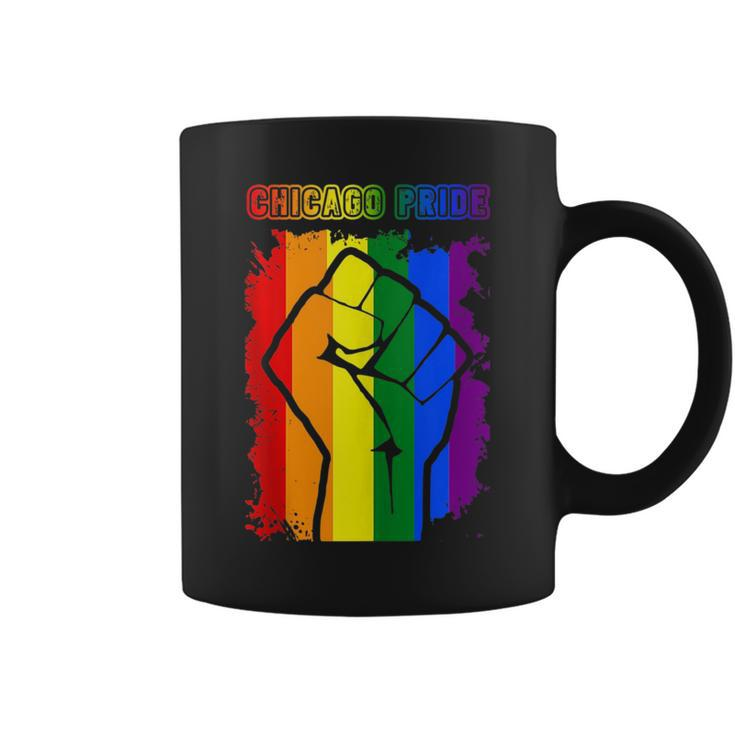 Chicago Lgbt Pride Month Lgbtq Rainbow Flag For Gay Lesbian  Coffee Mug