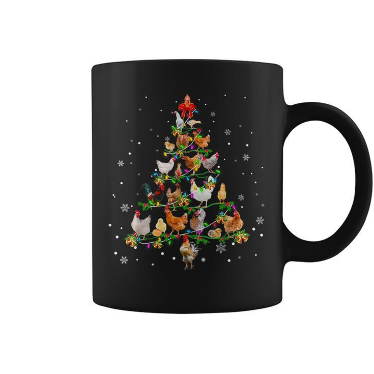 Chicken Christmas Tree Ornament Decor Xmas Coffee Mug