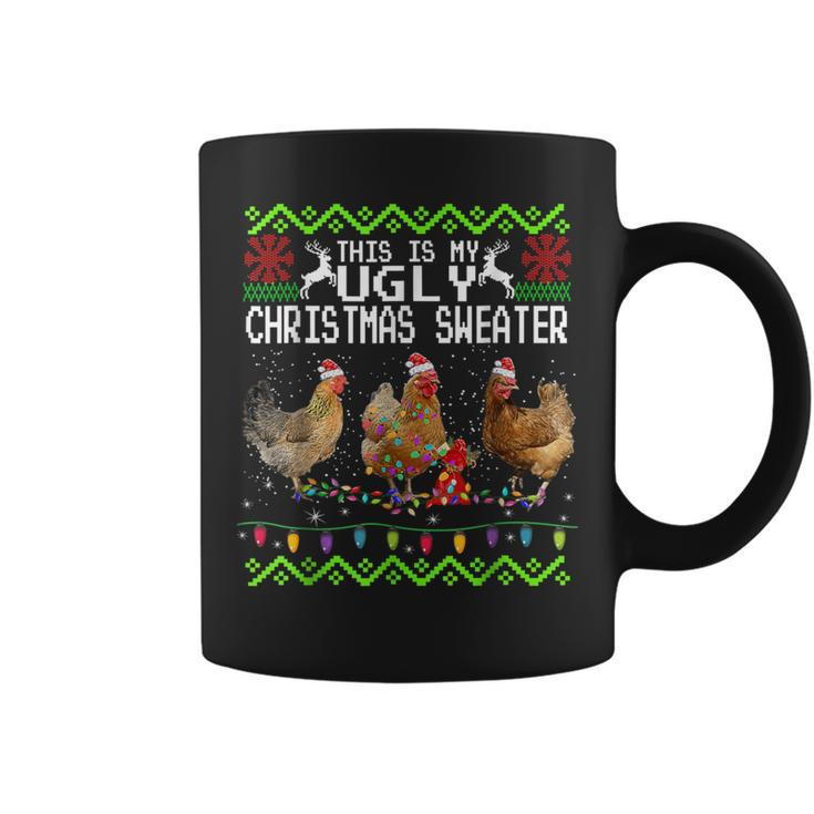 Chicken Christmas This Is My Ugly Sweater Coffee Mug