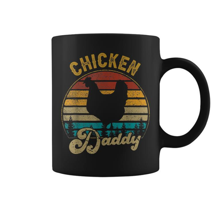 Chicken Daddy Vintage Retro 70S Chicken Dad Fathers Day Men  Coffee Mug