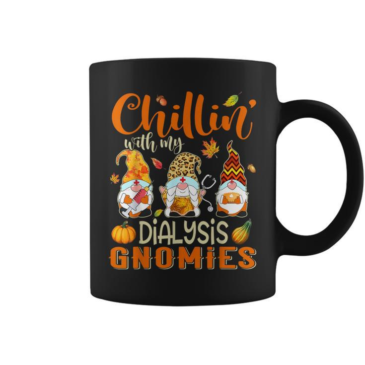 Chillin With My Dialysis Gnomies Nurse Gnome Thanksgiving Coffee Mug