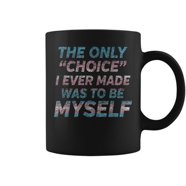 Choice - Transgender Pride Flag Coffee Mug