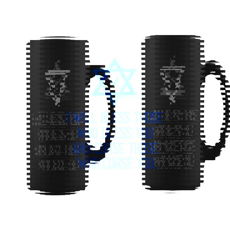 Christian Bible Genesis 123 Bless Israel Love Peace Support Coffee Mug