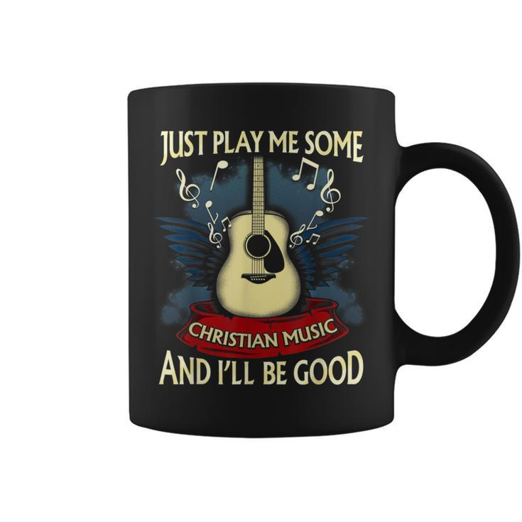 Christian Music Rock And Roll Retro Vintage Music Coffee Mug