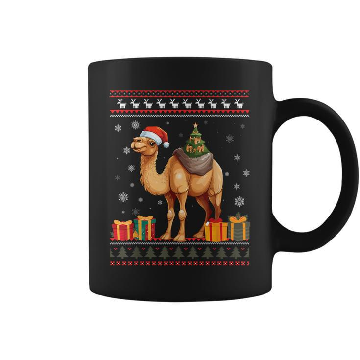 Christmas Camel Santa Hat Ugly Christmas Sweater Coffee Mug