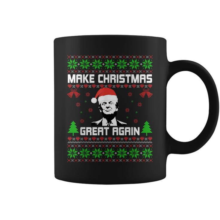 Make Christmas Great Again Donald Trump Ugly Sweater Coffee Mug