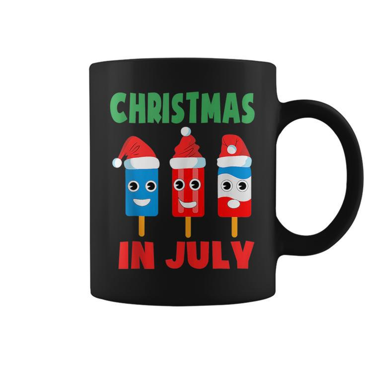 Christmas In July Ice Pops In Santa Hat Kids Toddler Cute  Coffee Mug