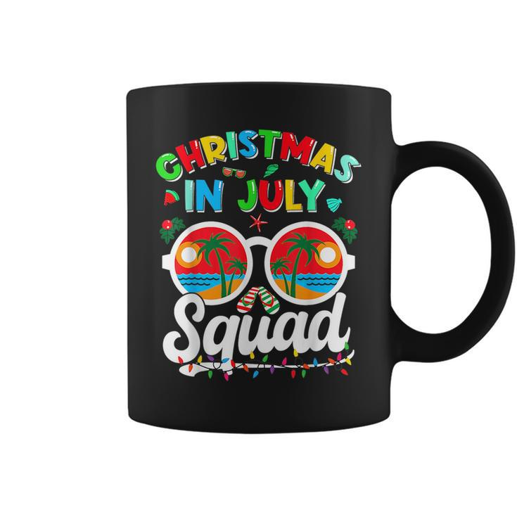 Christmas In July Squad  Family Beach Vacation Summer  Vacation Funny Gifts Coffee Mug