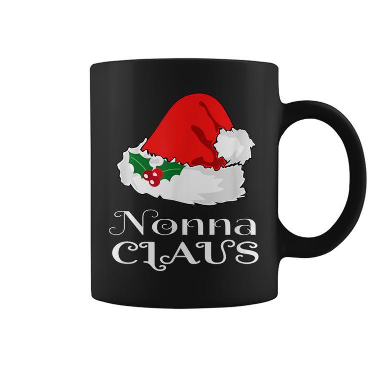 Christmas Nonna Claus Matching Pajama Santa Hat X-Mas Coffee Mug