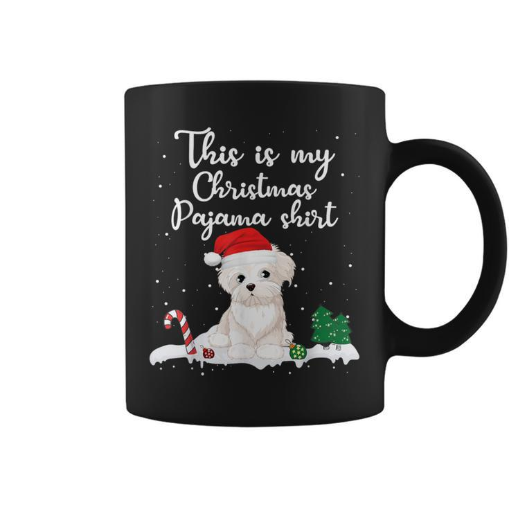 This Is My Christmas Pajama Maltese Dog Mom Dad Coffee Mug