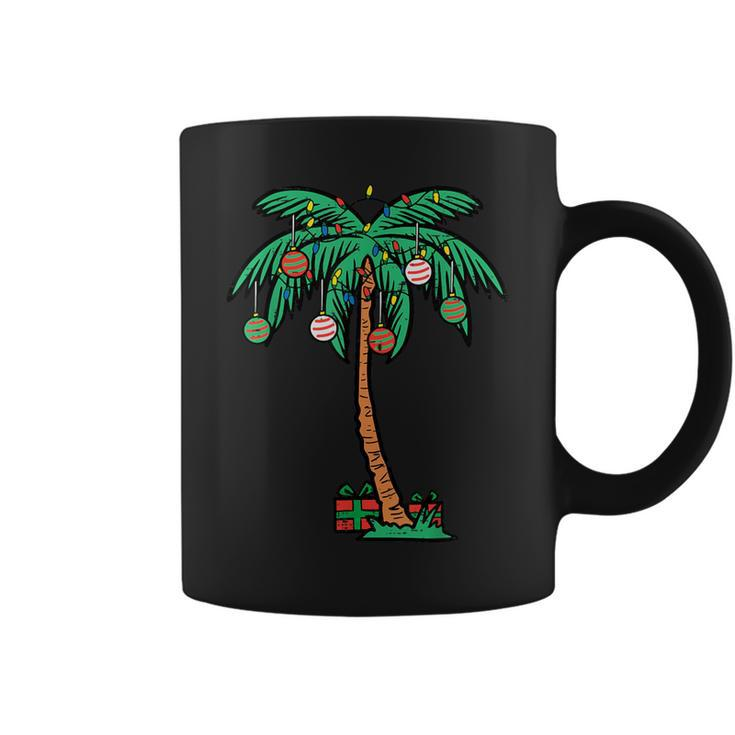 Christmas Palm Xmas Tree Tropical Beach Hawaii Kid Coffee Mug