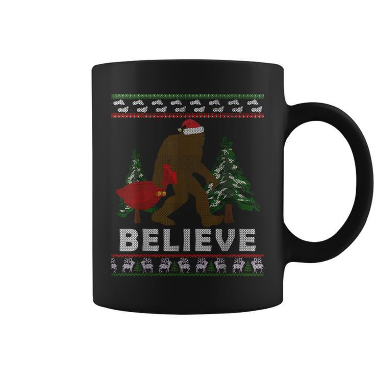 Christmas Sasquatch Santa Bigfoot Believe Yeti Xmas Coffee Mug
