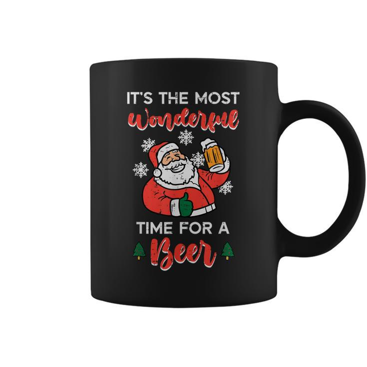 Christmas Most Wonderful Time For Santa Xmas Dad Men Coffee Mug