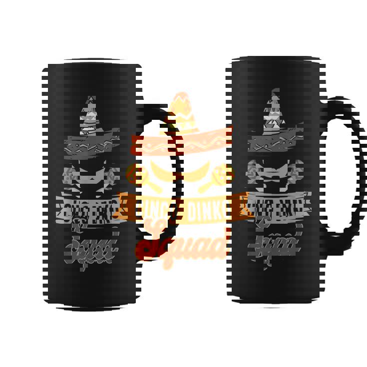 Cinco De Mayo Squad Mexican Sombrero Maracas Ukulele Coffee Mug Mazezy