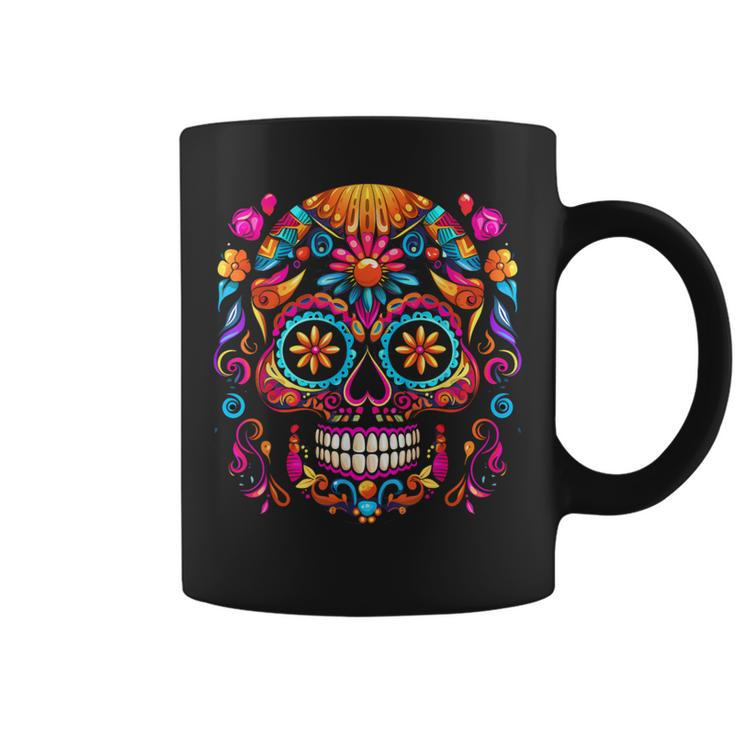 Cinco De Mayo Sugar Skull Dia De Los Muertos Day Of Dead Coffee Mug