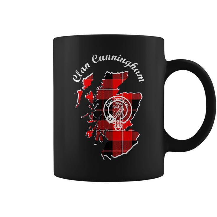 Clan Cunningham Surname Last Name Scottish Tartan Map Crest Funny Last Name Designs Funny Gifts Coffee Mug