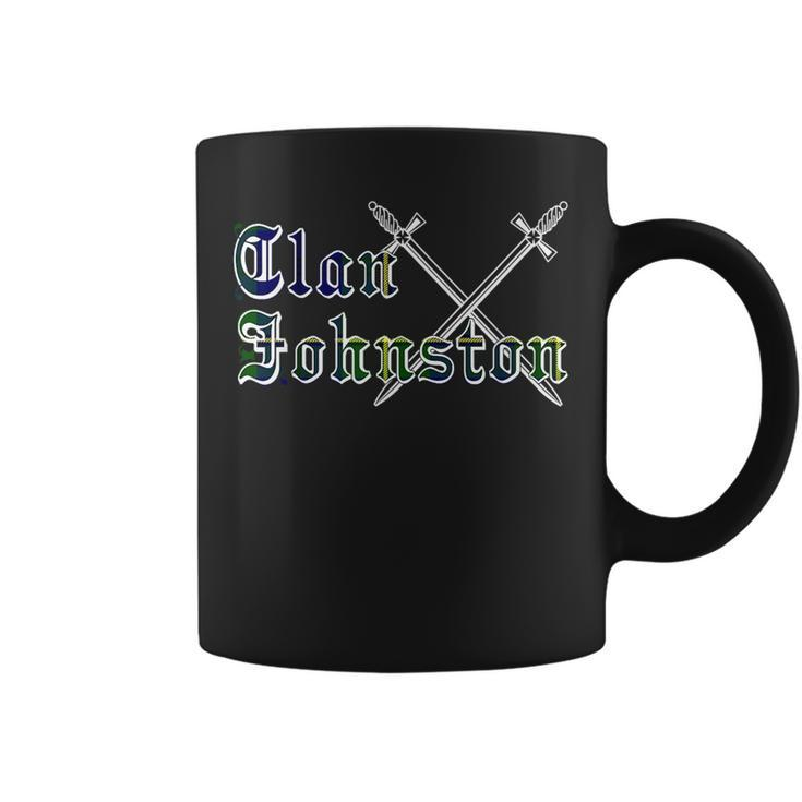 Clan Johnston Surname Last Name Scottish Tartan Funny Last Name Designs Funny Gifts Coffee Mug