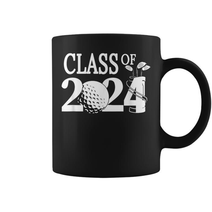 Class Of 2024 Graduation Senior Golfer Golf Player Coffee Mug